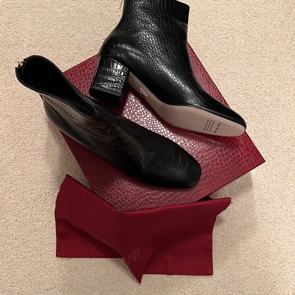 Tamara Mellon Vadim Crocodile Embossed Ankle Bootie - Picture 8 of 11